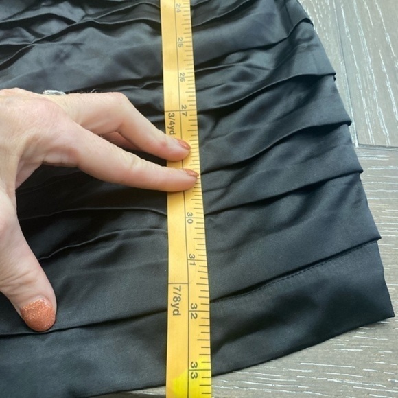 Express Satin Black Mini Dress - Picture 4 of 15